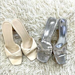 Billini Pine Slide Sandal & BILLINI FABIA - SILVER METALLIC-DIAMANTE(Women)